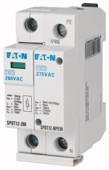 EAO 184752 SPBT12 280 1+NPE50 SC I+II 1+1 280V25 100KA