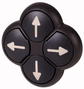 EAO 286337 M22S D4 S X7 BOUTON QUADRUPLE BOUTONS NOIR