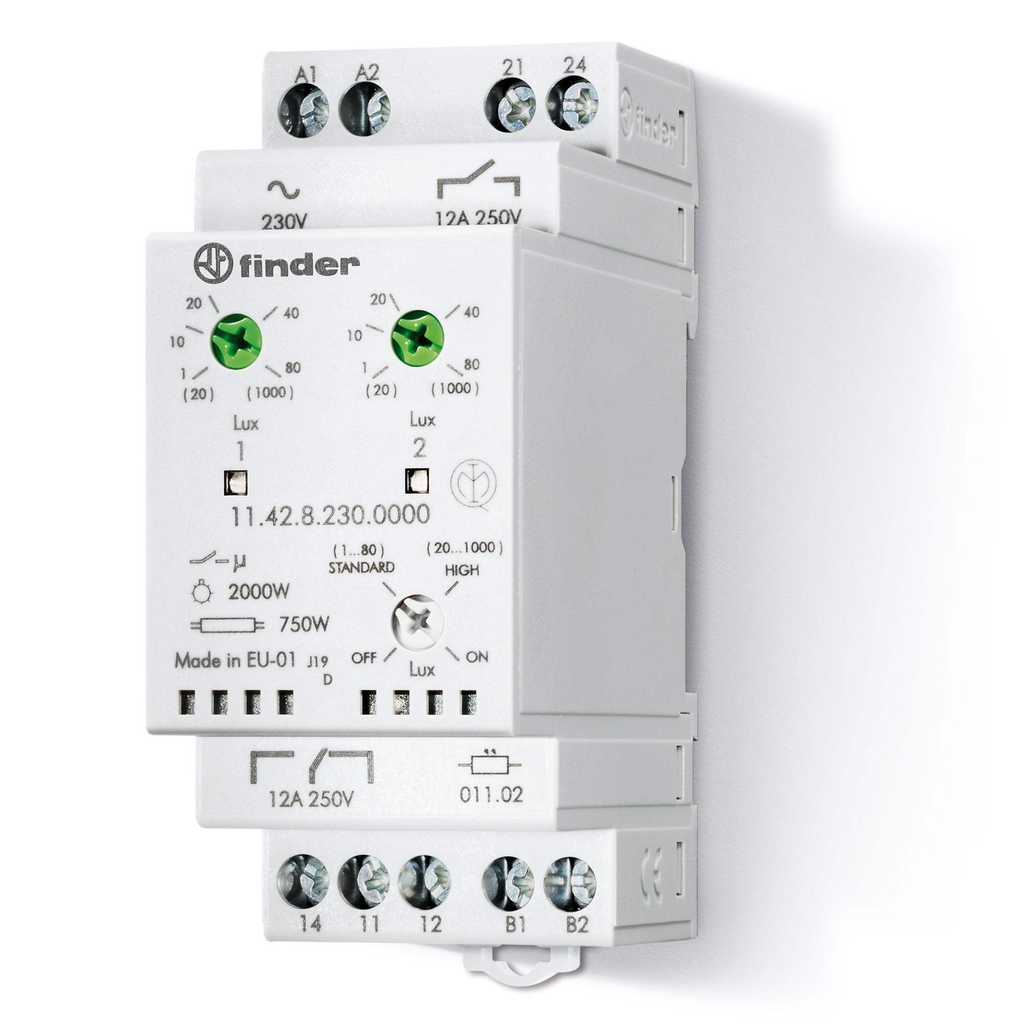 FIN 114282300000 CRÉPUSCULE DOUBLE DIN REG 2NO 16A 1000LU