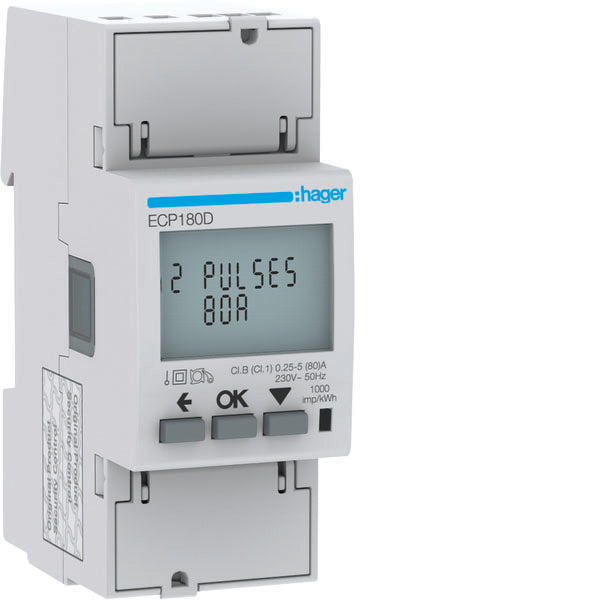HAG ECP180D COMPTEUR 1F DIR 80A SORTIE IMP MID 2M