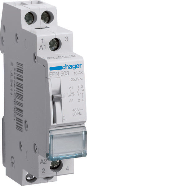 HAG EPN503 RELAIS PAS À PAS 16A 48V 1NO+1NC 1M
