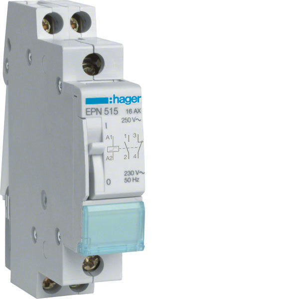 HAG EPN515 RELAIS PAS A PAS 16A 230V 1NO+1NC 1M