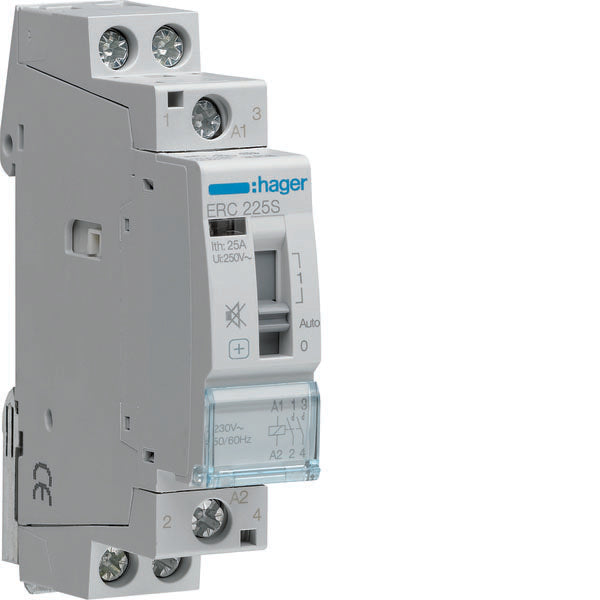 HAG ERC225S CONTACTEUR COM MAN SIL 2NO 230VAC 25A 1M