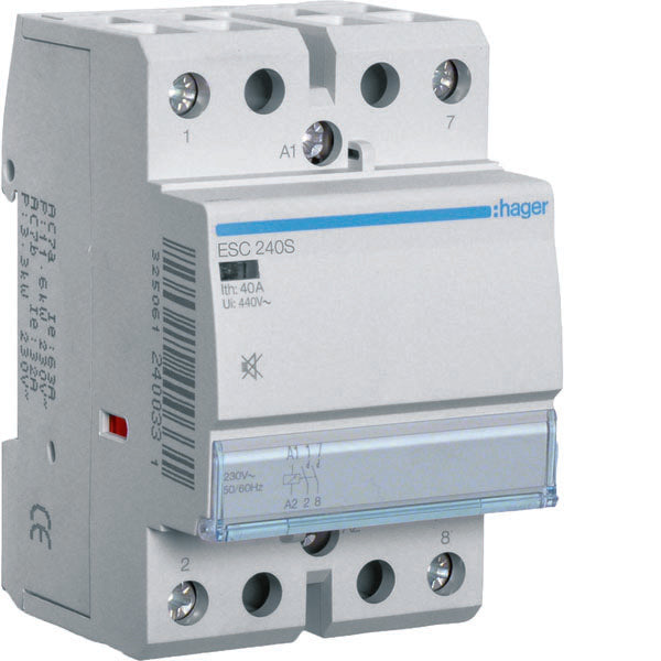 HAG ESC240S CONTACTEUR SIL 2NO 230VAC 40A 3M