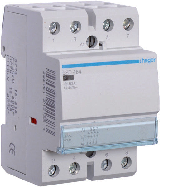 HAG ESD464 CONTACTEUR STD 4NC 24VAC 63A 3M