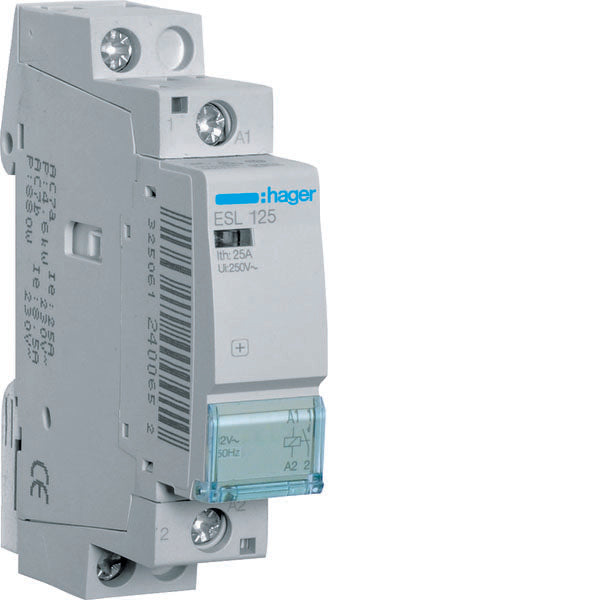 HAG ESL125 CONTACTEUR STD+ 1NO 12VAC 25A 1M