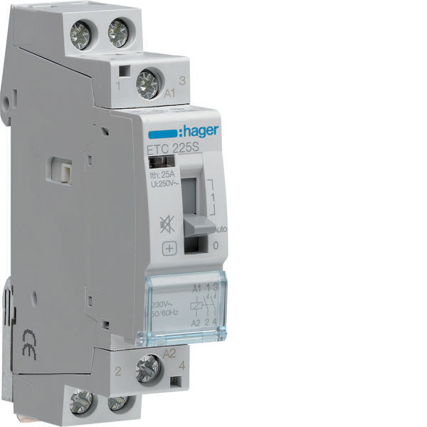 HAG ETC225S CONTACT JOUR NUIT SIL 2NO 230VAC 25A 1M