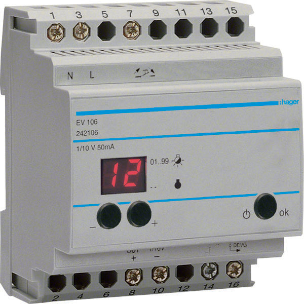 HAG EV106 PILOTE 1 10V X DIMMER EV100 EV102 4M