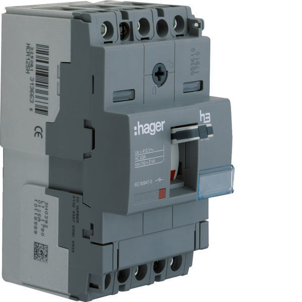 HAG HCA125H INTERRUPTEUR INTERRUPTEUR SECTIONNEUR X160 3P 125A