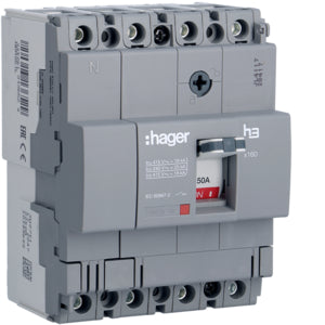HAG HDA051L COMMUTATEUR AUTO X160 4P 18KA 50A TRIP TM