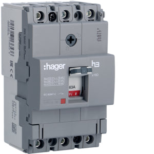 HAG HDA063L COMMUTATEUR AUTOMATIQUE X160 3P 18KA 63A TRIP TM