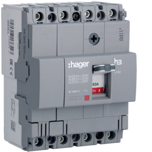 HAG HDA064L COMMUTATEUR AUTO X160 4P 18KA 63A TRIP TM