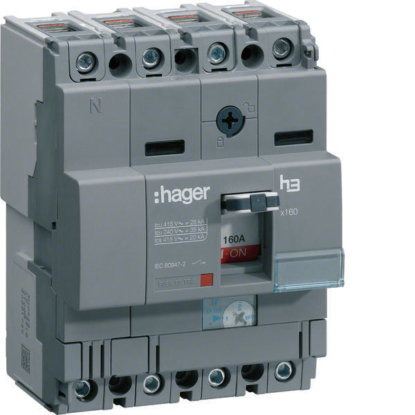 HAG HHA081H AUTO BREAK X160 4P 25KA 80A TRIP TM