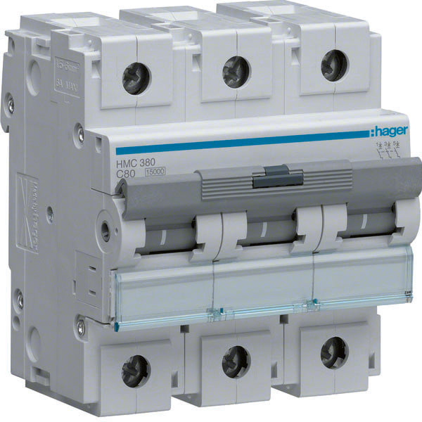 HAG HMC380 COMMUTATEUR AUTOMATIQUE 3P 80A 15KA C 4 5M