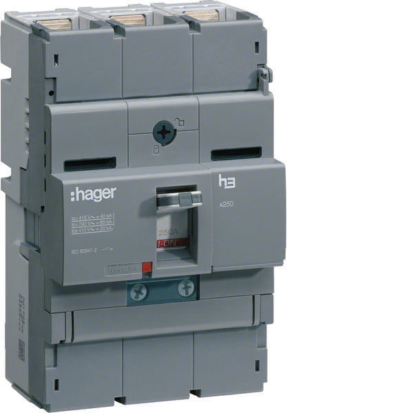 HAG HNB160H AUTO BREAK X250 3P 40KA 160A TRIP TM