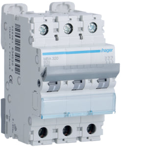 HAG MBA320 COMMUTATEUR AUTOMATIQUE 3P 20A 6 KA B 3M