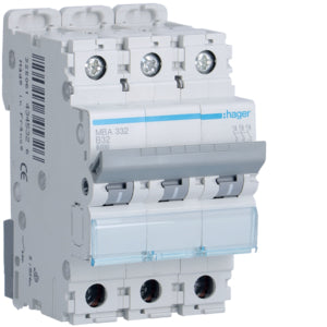 HAG MBA332 COMMUTATEUR AUTOMATIQUE 3P 32A 6 KA B 3M