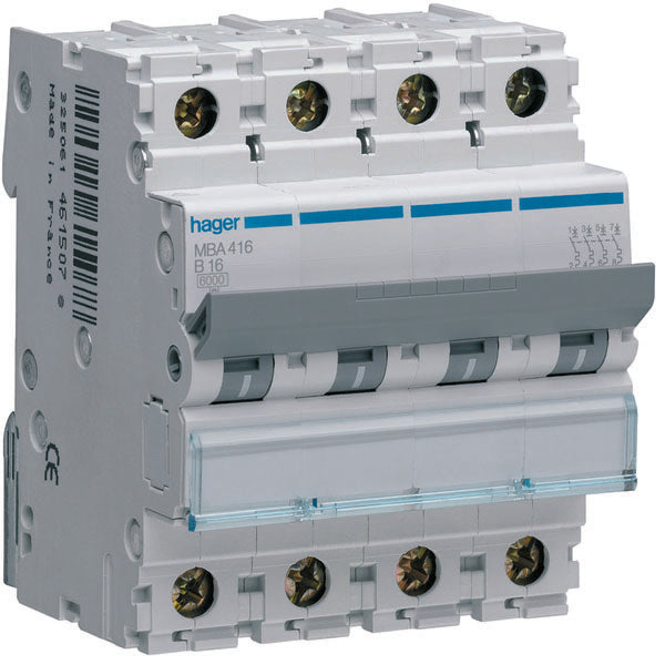 HAG MBA406 COMMUTATEUR AUTOMATIQUE 4P 6A 6 KA B 4M