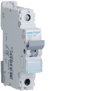 HAG MCA163 COMMUTATEUR AUTOMATIQUE 1P 63A 6 KA C 1M