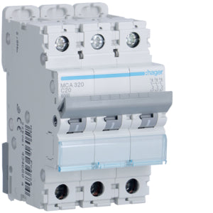 HAG MCA320 COMMUTATEUR AUTOMATIQUE 3P 20A 6 KA C 3M