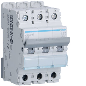HAG MCA363 COMMUTATEUR AUTOMATIQUE 3P 63A 6 KA C 3M