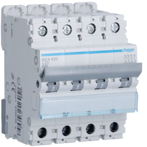 HAG MCA420 COMMUTATEUR AUTOMATIQUE 4P 20A 6 KA C 4M