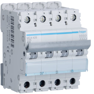 HAG MCA425 COMMUTATEUR AUTOMATIQUE 4P 25A 6 KA C 4M