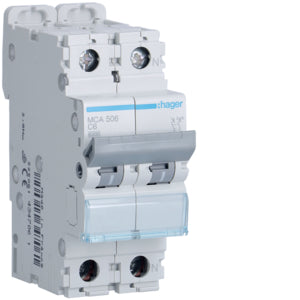 HAG MCA506 COMMUTATEUR AUTOMATIQUE 1P+N 6A 6 KA C 2M