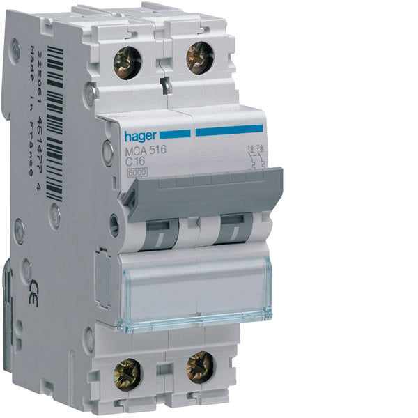 HAG MCA516 COMMUTATEUR AUTOMATIQUE 1P+N 16A 6KA C 2M