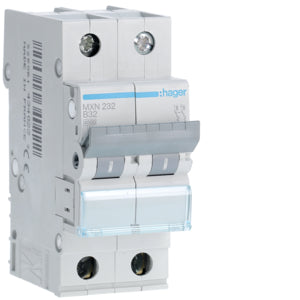 HAG MXN232 AUTO BREAK 2P 32A 4 5KA B 2M