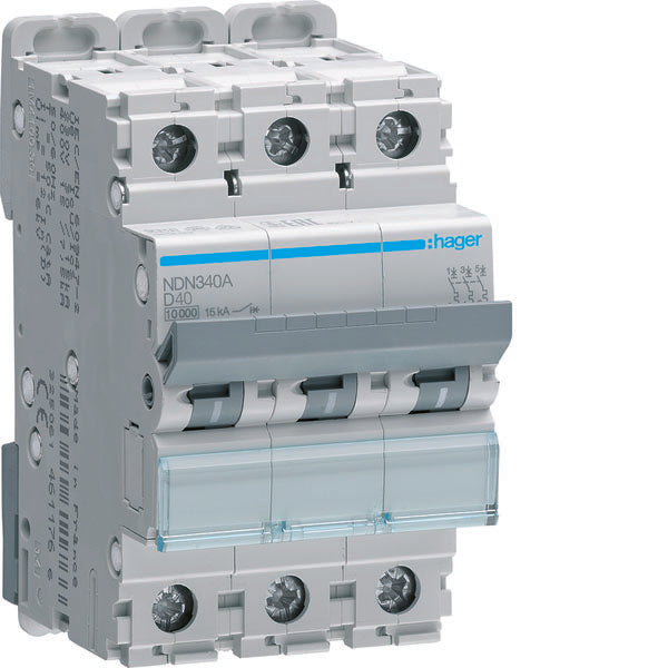 HAG NDN340A COMMUTATEUR AUTOMATIQUE 3P 40A 10KA D 3M