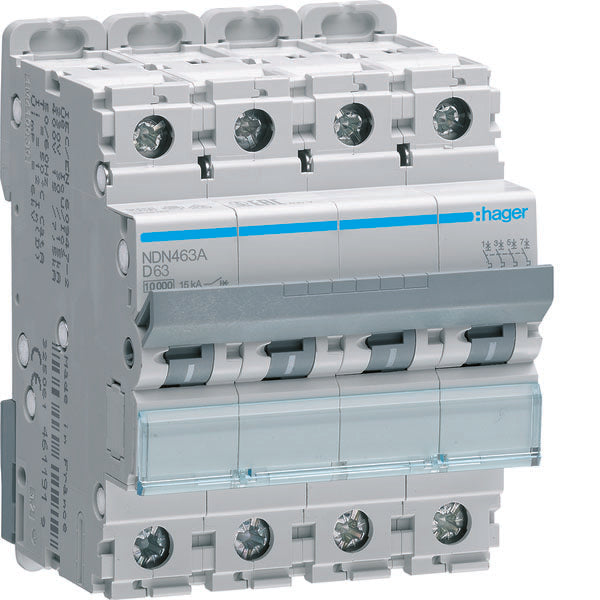 HAG NDN463A COMMUTATEUR AUTOMATIQUE 4P 63A 10KA D 4M