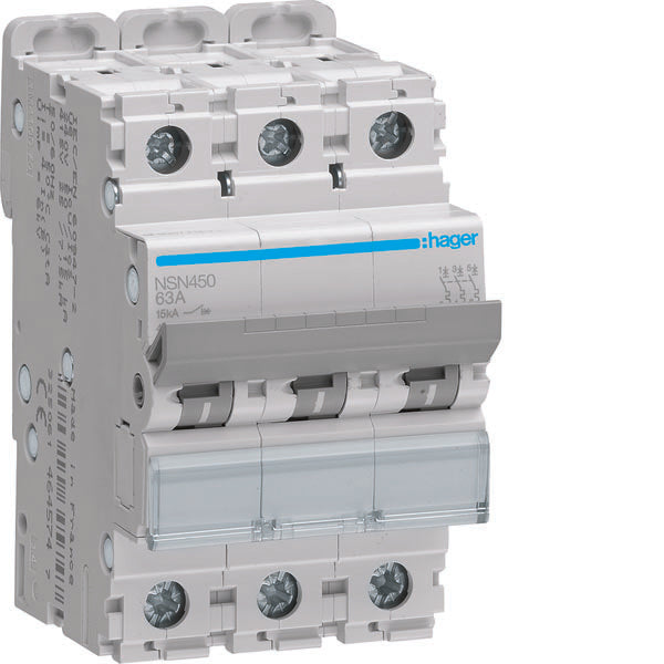 HAG NSN450 DISJONCTEUR 4P 50A 15KA D 4