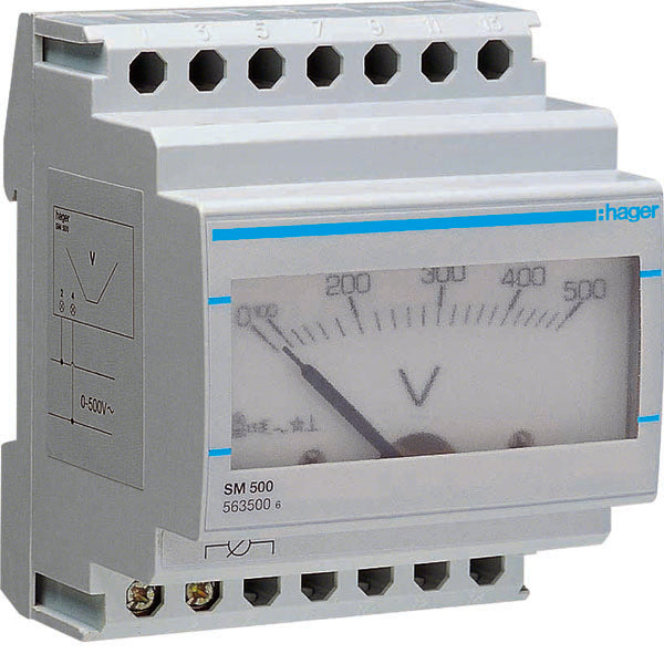HAG SM500 VOLTMETRE ANALOGIQUE 0 500V 4M