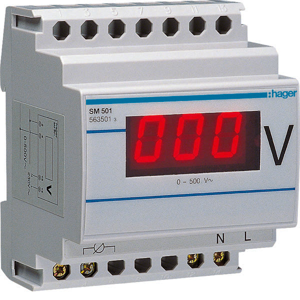 HAG SM501 VOLTMETRE NUMERIQUE 0 500V 4M