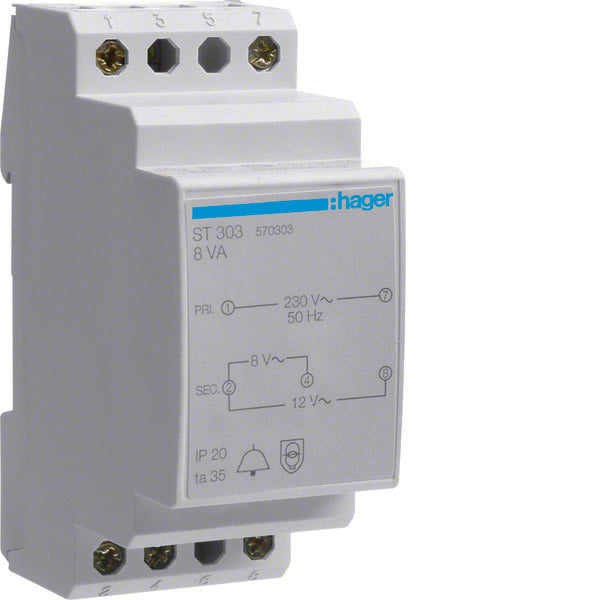 HAG ST303 TRANSFERT DE SON 230V 8 12V 8VA 2M
