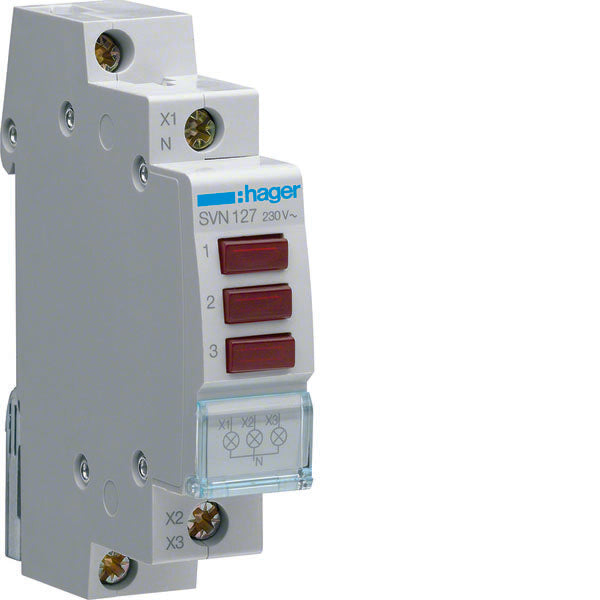 HAG SVN127 3 SIGNAUX LUMINEUX ROUGES 1M