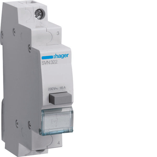 HAG SVN322 1 BOUTON-POUSSOIR NON LUMINEUX 1NC 1M