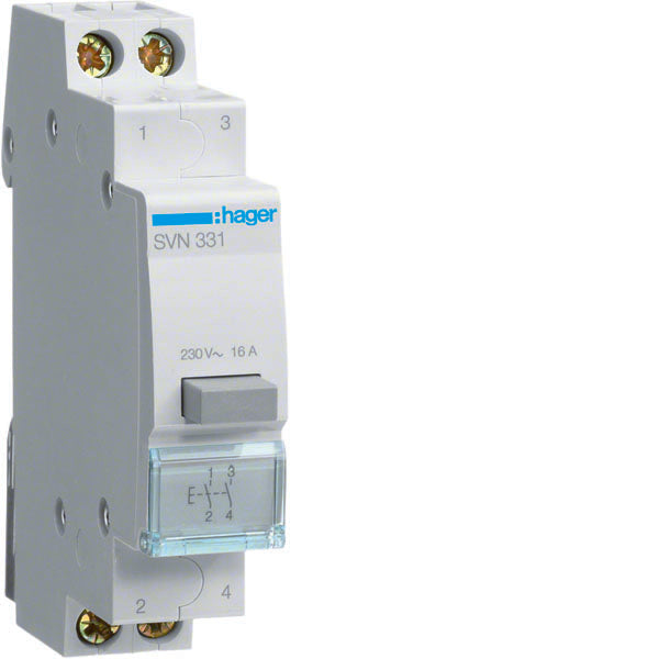 HAG SVN331 1 BOUTON-POUSSOIR NON LUMINEUX 2NO 1M