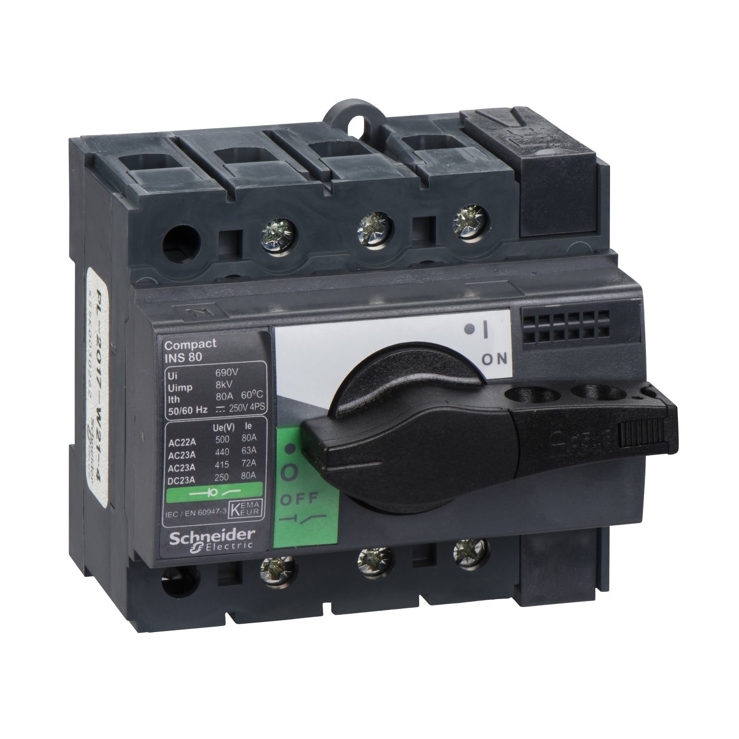 SNR 28904 INS80 3P bouton noir