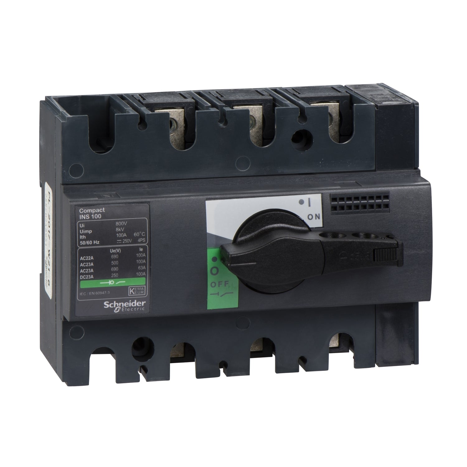 SNR 28908 INS100 3P bouton noir