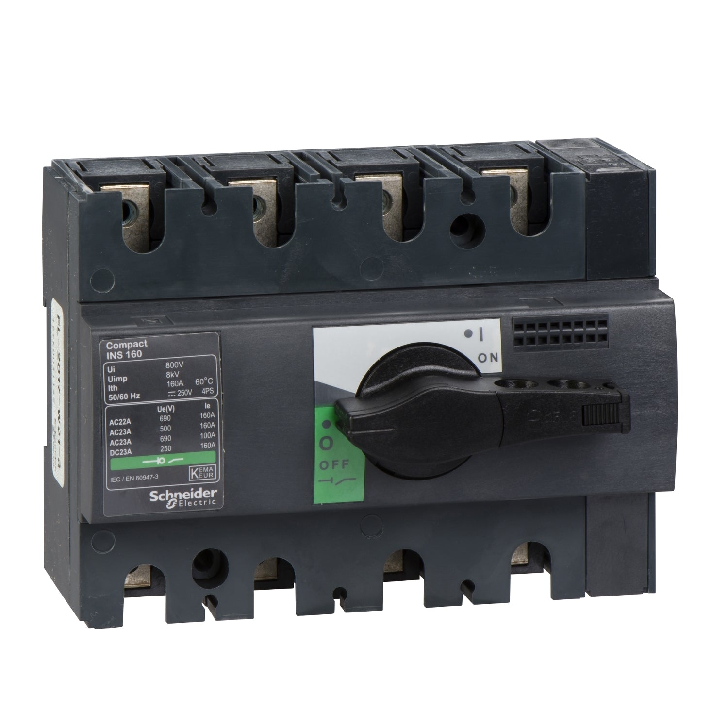 SNR 28913 INS160 4P bouton noir