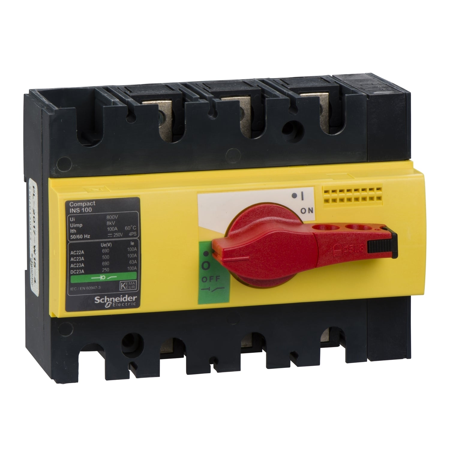 SNR 28924 INS100 3P bouton rouge
