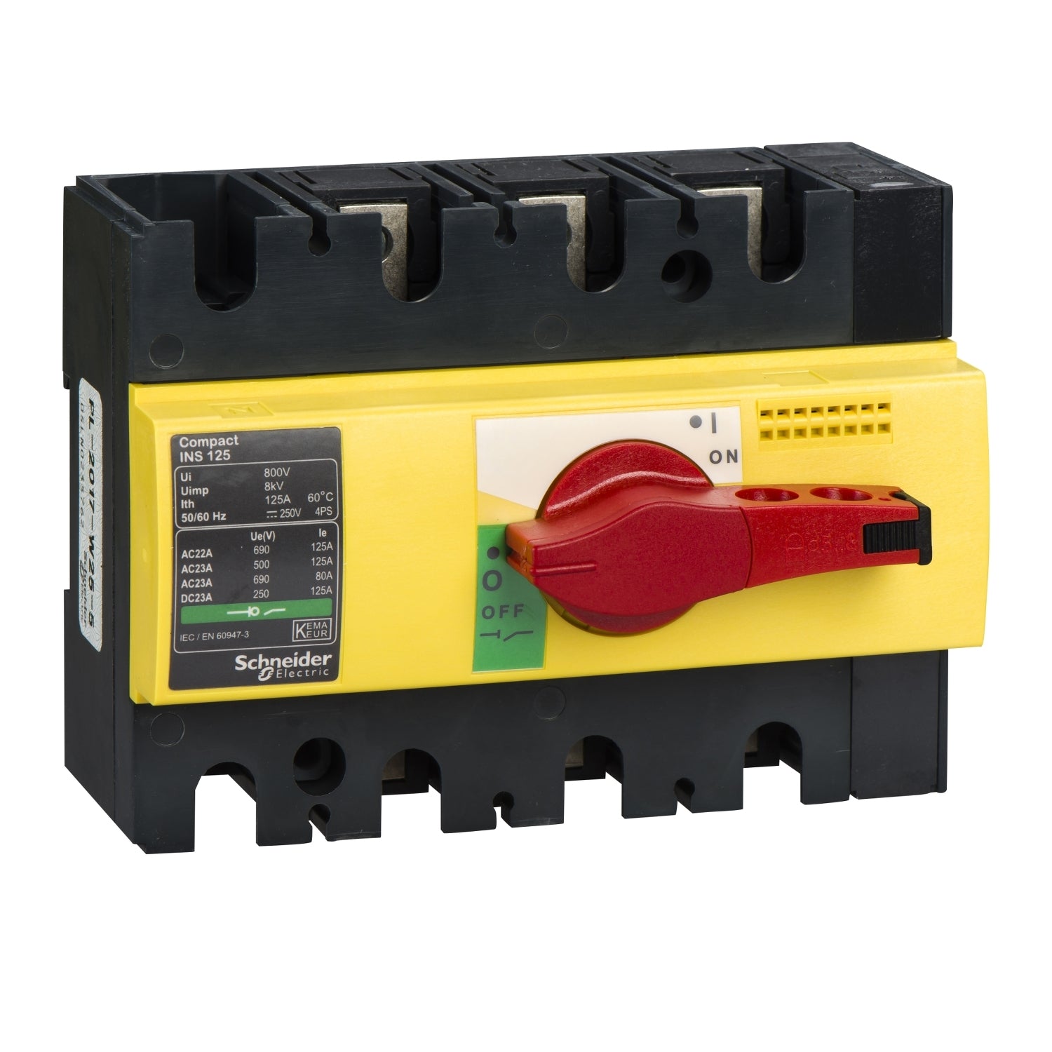 SNR 28926 INS125 3P bouton rouge