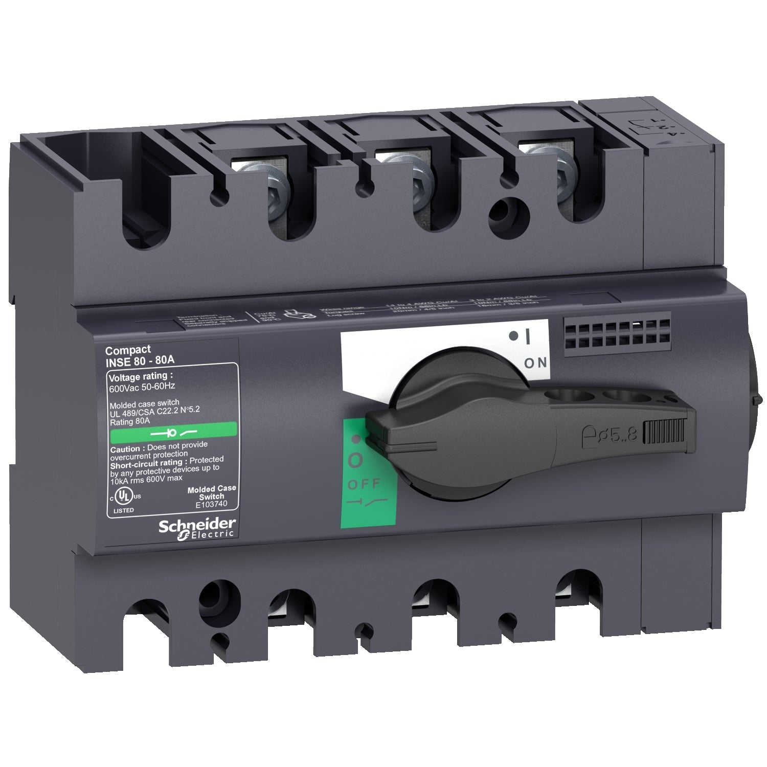 SNR 28994 INSE80 40A 3P bouton noir