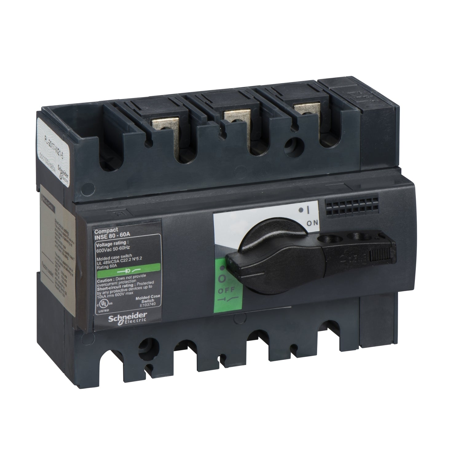 SNR 28996 INSE80 60A 3P bouton noir