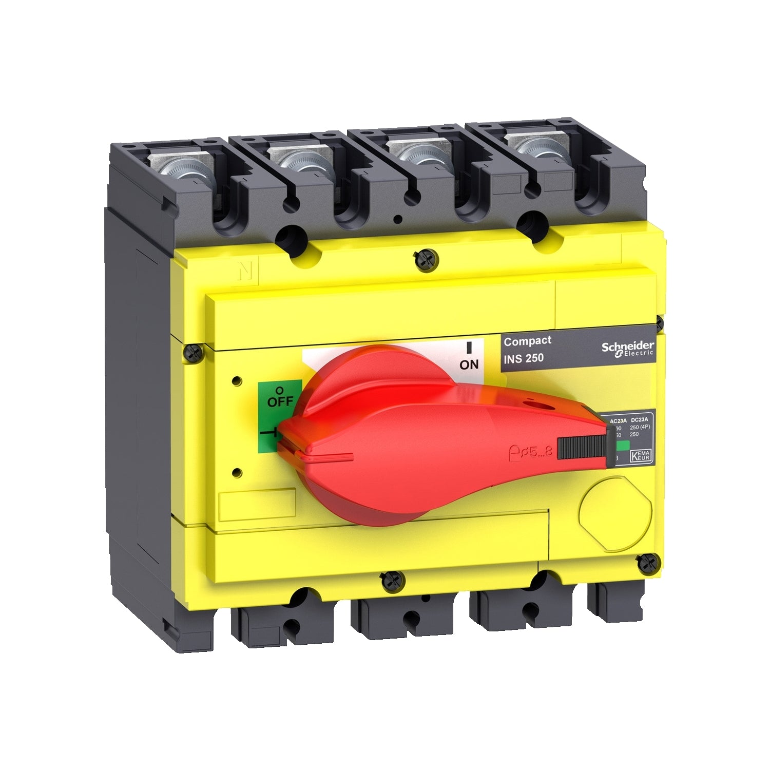 SNR 31125 INS250 160A fixe avant 4P main rouge