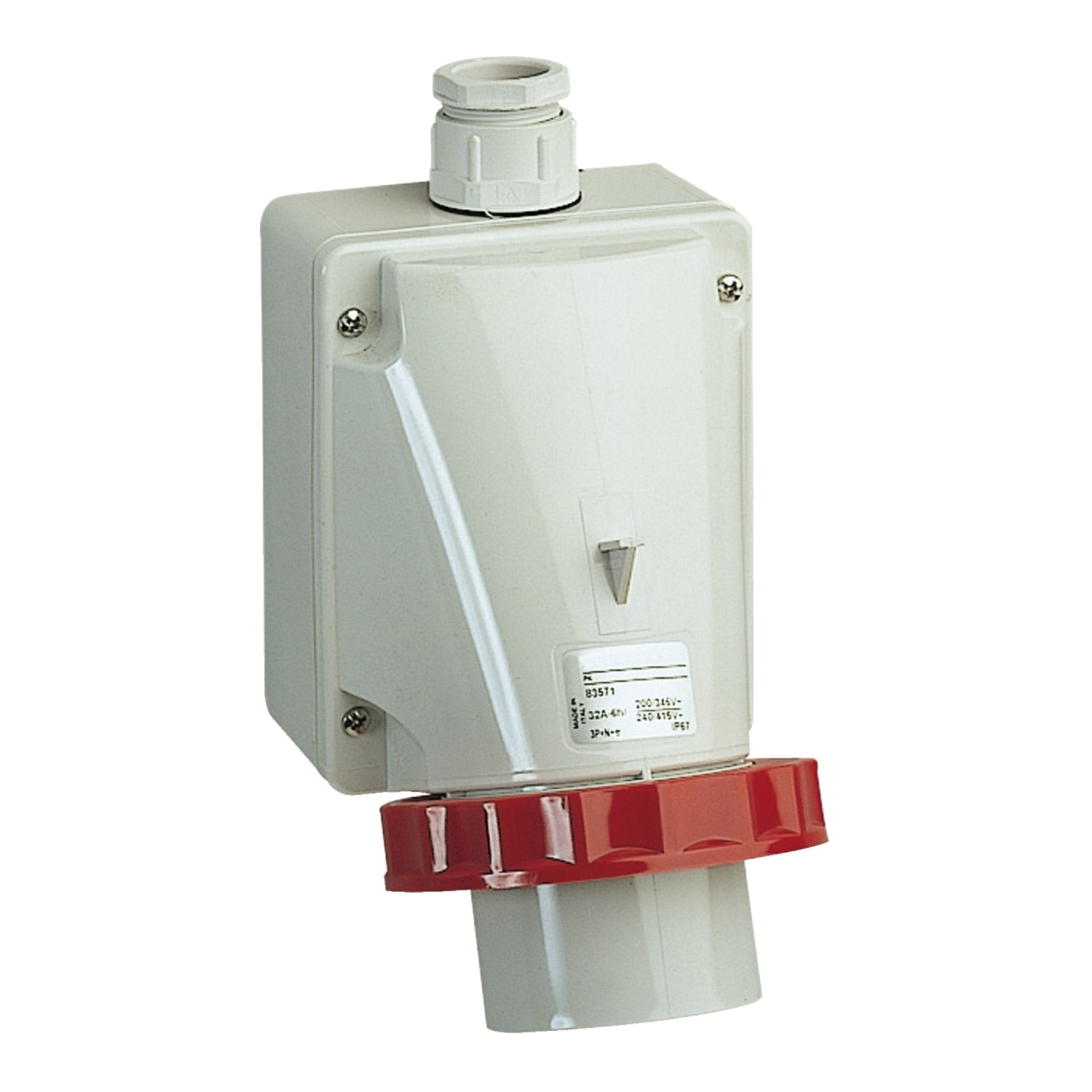 SNR 83558 PRISE MURALE IP67 3PT 16A 380V