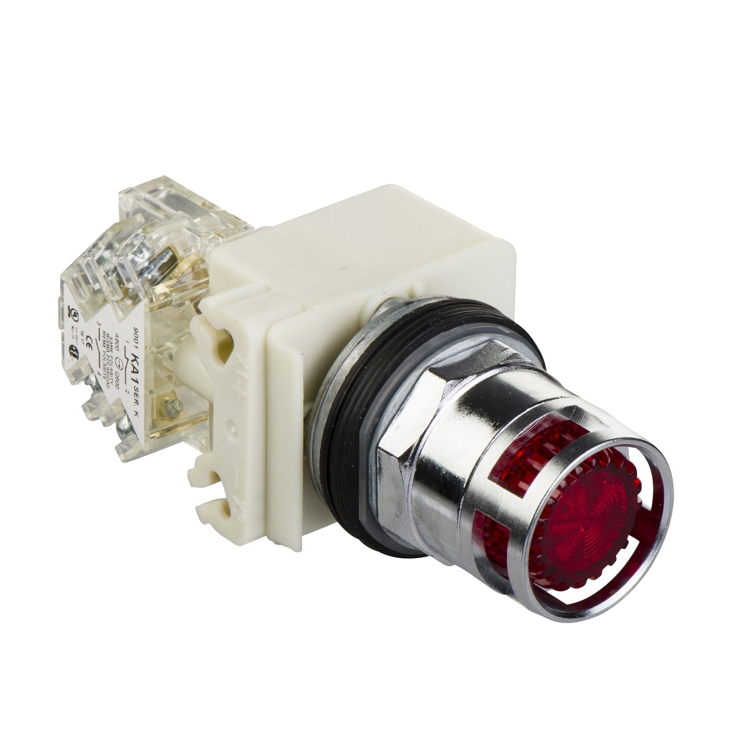 SNR 9001K3L35LRRH13 Bouton poussoir lumineux rouge 24V NC+NO