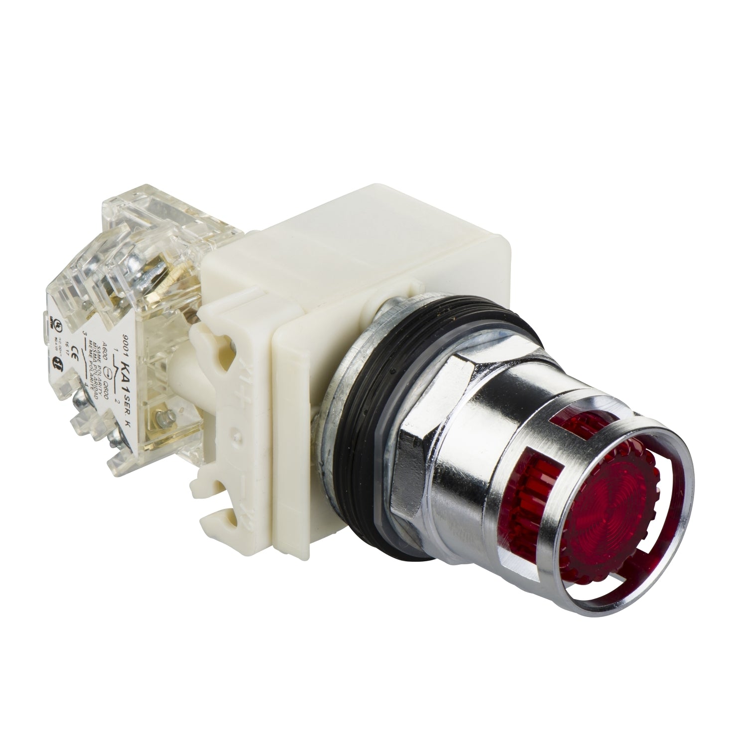 SNR 9001K3L7RH13 Bouton poussoir lumineux rouge 230V NC+NO